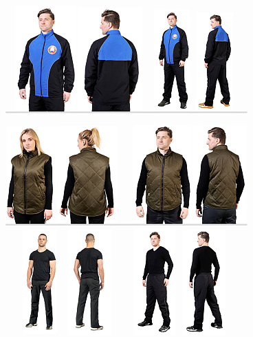 Брюки, куртки, костюмы